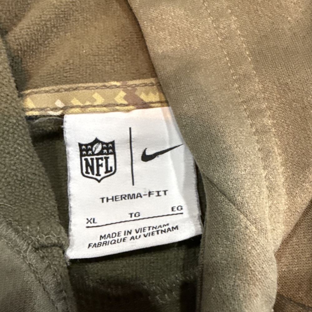 Nike Denver Broncos Salute to Service Hoodie Mens XL Olive Green Pullover Camo - Picture 2 of 16